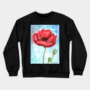 Red Poppy I Crewneck Sweatshirt